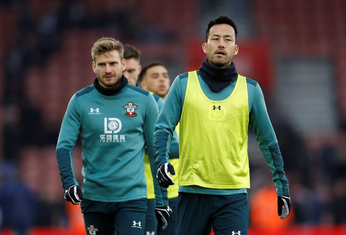 Southampton loanee Maya Yoshida shares a snap with Gilberto Silva on Instagram